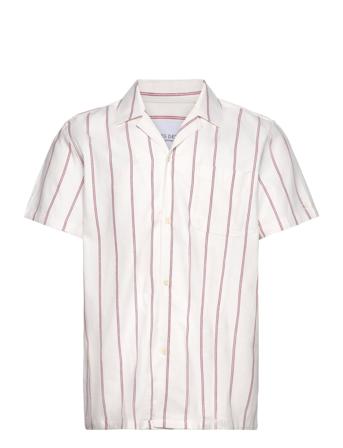 Lawson Stripe Ss Shirt Kortermet Skjorte Rød Les Deux*Betinget Tilbud