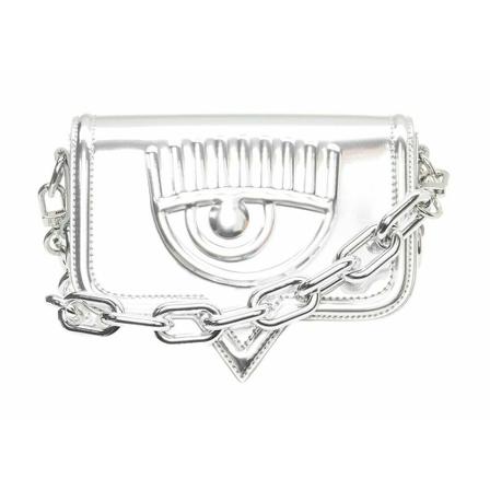 Chiara Ferragni Collection Tas 73Sb4Ba2 Zs519 22 , Grijs , Dames , Maat: ONE Size Schoudertassen