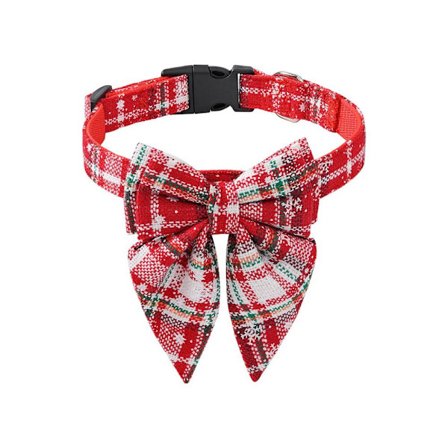 Julehunde Sløjfer Hunde Klokke RØD L