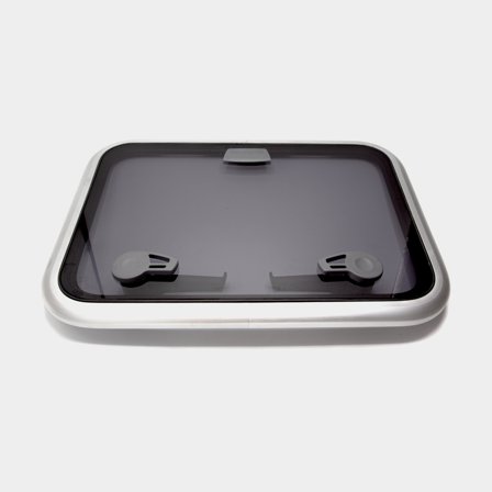 Tampa de substituição para escotilha de convés, compatível com Lewmar Low Profile (tam. 30), com acrílico fumê (Mk2) + moldura