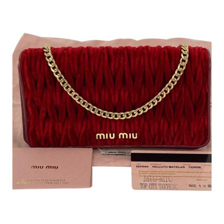 Miu Miu Pre-owned, Wallets & Cardholders Rood, Dames, Maat:ONE Size