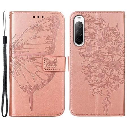 Skalo Sony Xperia 10 Iv Mandala Plånboksfodral - Roséguld Rosa Guld
