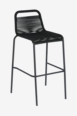 Kave Home - Barstol Lambton, 4-pack - Svart - Barstolar - Från Homeroom