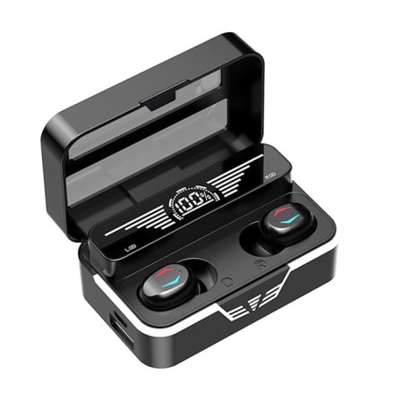 IC Trådlösa in-ear-hörlurar Bluetooth-headset Lång batteritid sta black