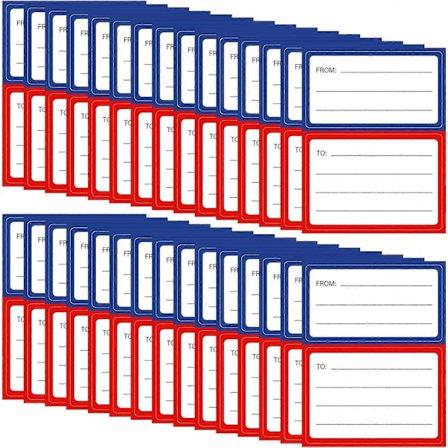 60 st Blanka Frimärksklistermärken, Till Från Returadress Brev Etiketter Självhäftande Post Fraktetikett Handskrift Till/Från Adresser Taggar för 