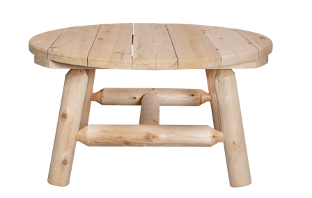 Canadian Outdoor Log Rundt bord Ø90 Sedertre