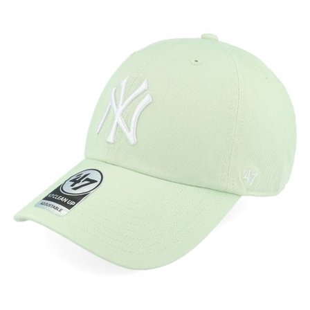 47 Brand - MLB Grön unconstructed Keps - New York Yankees Clean Up Aloe Dad Cap @ Hatstore