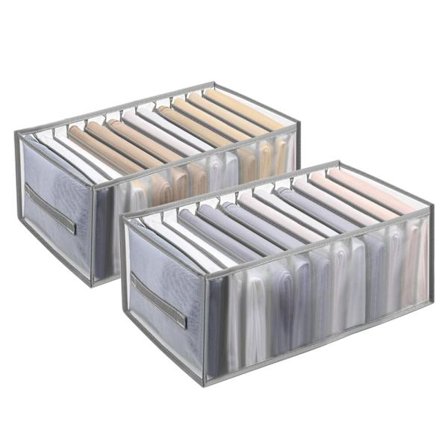 Förpackning garderobsarrangör 12 fack garderobsarrangör och förvaring byrå lådarrangör för kläder byxor jeans arrangör t-shirts strumpor bh