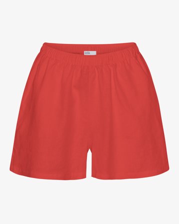 Linen Shorts - Red Tangerine XL