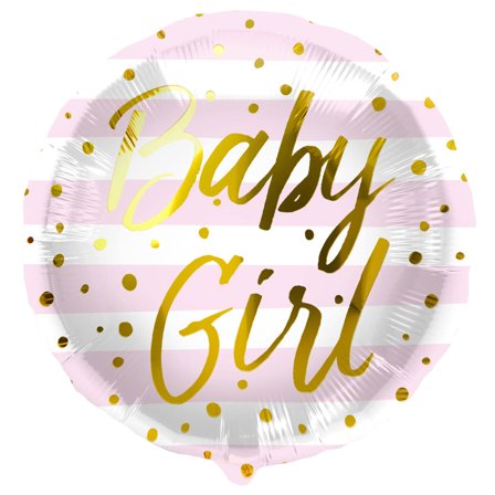 Baby Girl Folieballong 45cm - Baby Shower Dekoration - Kalaslagret.se