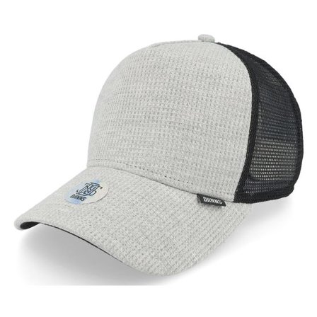 Djinns - Grå trucker Keps - Hft Cap Wafflejersey Heather Grey/Grey Trucker @ Hatstore