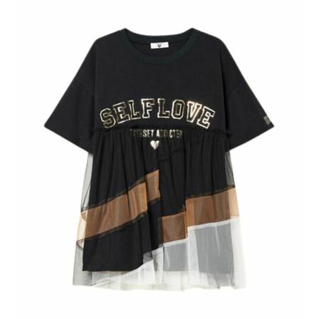 Twinset, T-Shirts Zwart, Dames, Maat:M