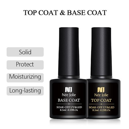 Negle UV Base og Top Coat - 8,5 ml Klar