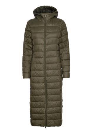 Vimanya Long Down Jacket - Fav Fodrad Rock Khaki Green Vila
