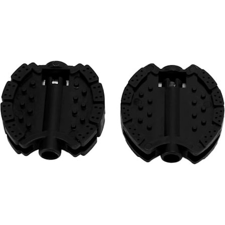 Barncykelpedal, 2 st Cykel Trehjuling Ersättningspedal Framhjul Fotpedal Tillbehör för De Flesta Barn Babycyklar Svart