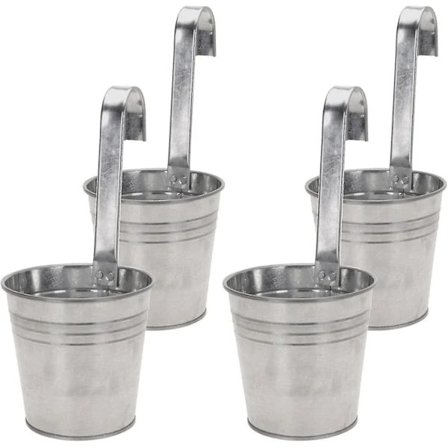 4 st Hängande Krukor Balkong Blomkruka Hängande Balkongkruka Växtkruka Att Hänga Plan