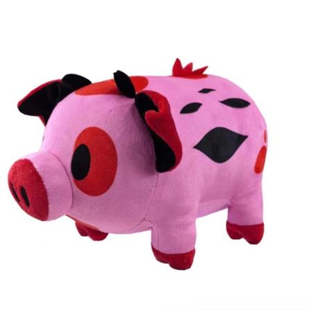 Hazbin Hotel plysch figurdocka för barn Helluva boss plyschleksak stoppad djurfett Nuggets grisleksak