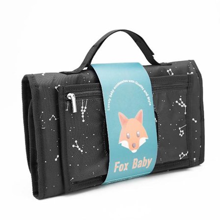 Baby vaippalaukku Vauvan hoitoalusta BLACK STAR BLACK STAR