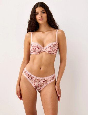 Lindex Bra Senna Lacey - Pink - B x 85