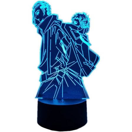 Anime USB Lys Lampe 3D Natlampe Draken Figur Touch 7 Farver/Fjernbetjening 16 Farver Led Lys til Børneværelse Dekoration Barn Julegave