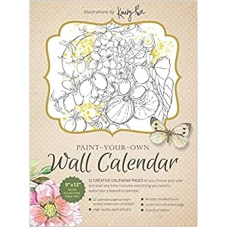 Paint-Your-Own Wall Calendar 9780764364495