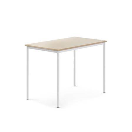 Tisch BORÅS, 1200x800x900 mm, Laminat Birke, weiß