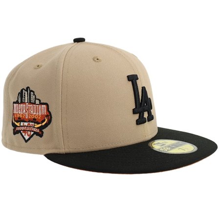 New Era - MLB Beige fitted Casquette - "Hatstore Exclusive x Los Angeles Dodgers 59FIFTY 40 Anniversary Camel/Black Fitted " @ Hatstore