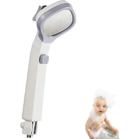 Højtryksbrusehoveder - Trykforøgende 4-positions Regnbruser med Nøgle Vand