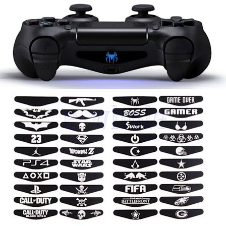 40PCS LED Light Bar Cover Decal Skin Sticker för PlayStation 4