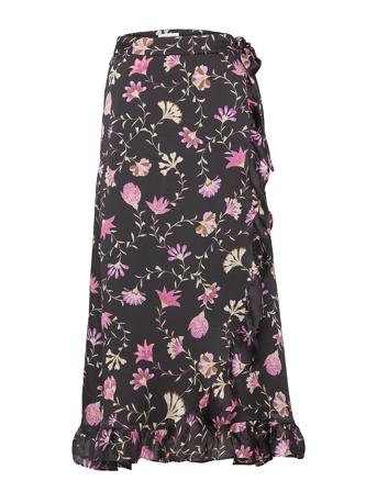 Bobo Frill Cato Skirt Knælang Nederdel Multi/mønstret Fabienne Chapot