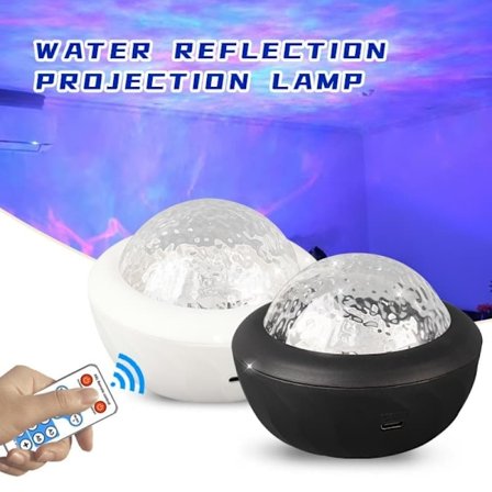 Stjernehimmel Projektorlampe til Børn & Voksne, Galaxy LED-lampe med 7 Farver, Fjernbetjening, Natlys & Dekor_TF_TF