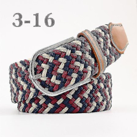 Herrar Bälte Födelsedagspresent Midjebälte Fläta Klassiskt Spänne Midjeband Justerbart Blandade 3 Färger