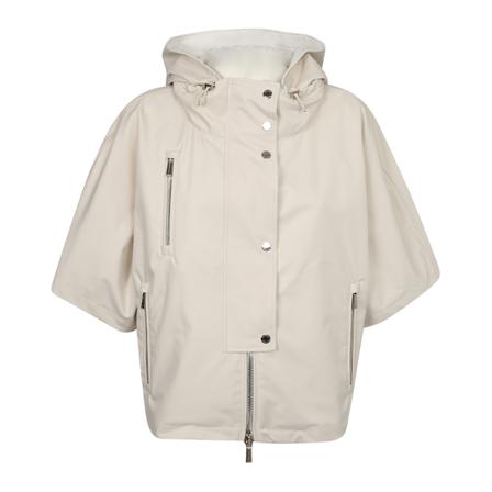 Moorer, lightweight short-sleeved hooded jacket Wit, Dames, Maat:XS