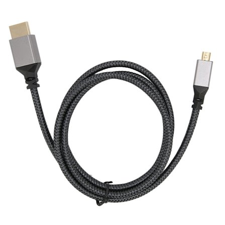 4K HD Multimedia Interface-kabel hann til hann 18 Gbps høyhastighets 4K 60Hz HD strikket mikro HD Multimedia Interface-adapterkabel 1 meter