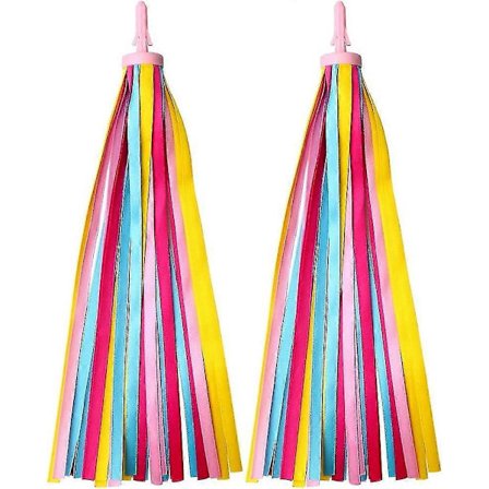 1 Par Handtagsfransar Streamerband För Barncykel, Scooter Cykelhandtag Band Lila