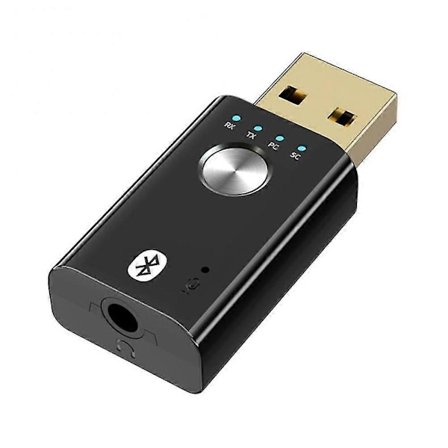 4-i-1 Trådlös USB Bluetooth 5.0 Adapter 3.5mm Jack Aux BT Ljudmottagare Sändare För Bil TV S