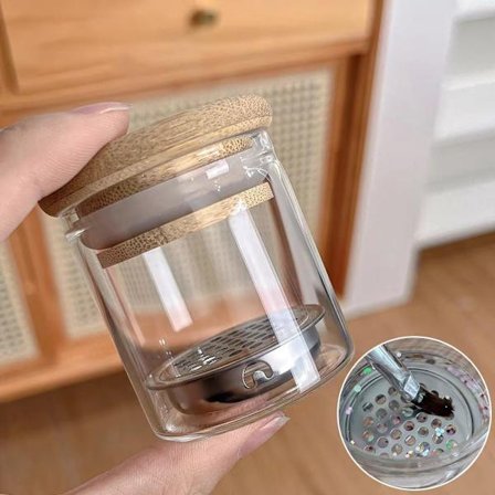 Nageltips Konst Akryl Vätska Pulver Borttagningskopp, Nagelpenna Tvättkopp, Penna