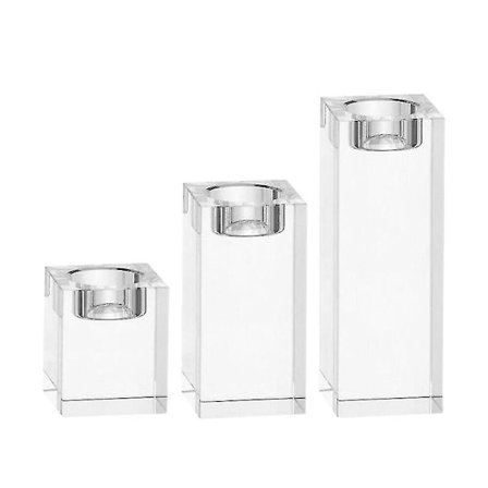 1 st Kristall Ljusstake Kub