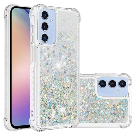 SKALO Samsung A17 Kviksand Glimmer Cover - Sølv