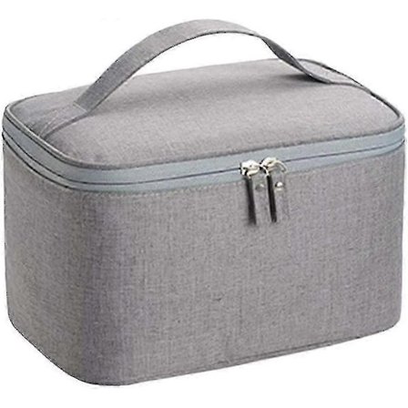 Sminketaske Æstetisk Quiltet Kosmetiktaske Stor Kapacitet Toilet Taske Blomstret Makeup Organizer Taske Bomuld Makeup Taske Rejse Makeup Taske