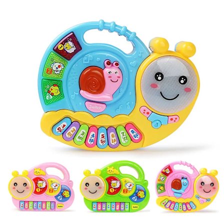 2 Types Baby Music Keyboard Piano Drum with Animal Sounds Songs Early Educational for Kids Musical Instrument Toys