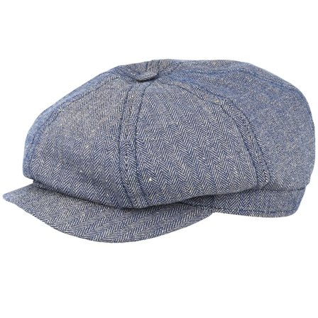 CTH Ericson - Blå flatcap Keps - Alan Sr. Belo Blue Flat Cap @ Hatstore