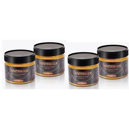 4-pak bivoks, velegnet til indendørs og udendørs møbler, træmøbler.