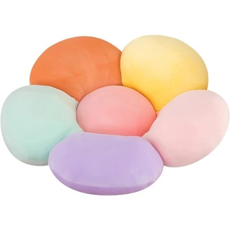 Blomstrete Gulvpute Jenteromsinnredning Puter Lesing Hverdags Komfort Plysjpute Sofa Tatami Bil Hjeminnredning Pute (40x40cm, Farge)