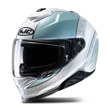 HJC i71 Sera Integralhjälm Vit/Turkos XS