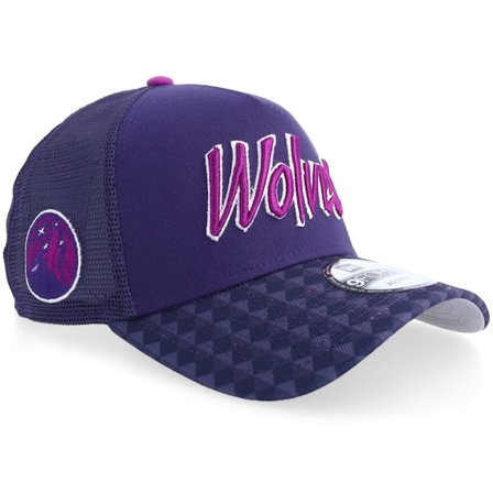 New Era - Púrpura trucker Gorra - Minnesota Timberwolves NBA City Edition 9FORTY Purple Trucker @ Hatstore