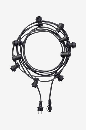 PR Home - Bright light string 7,2 m - Musta - Valoköynnökset - - Homeroom
