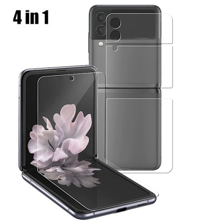 Galaxy Z Flip 4 - 4-in-1 Skärmskydd & Kameralinsskydd