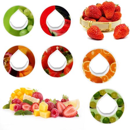 Smakskapsler for 650 ml vannflaske med smak, 6 Air Bottle Flavor Pods, for vannarom for smaksatt vannflaske, for treningssenter, løping, utendørs