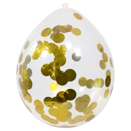 Konfettiballoner Prikker Guld Dot